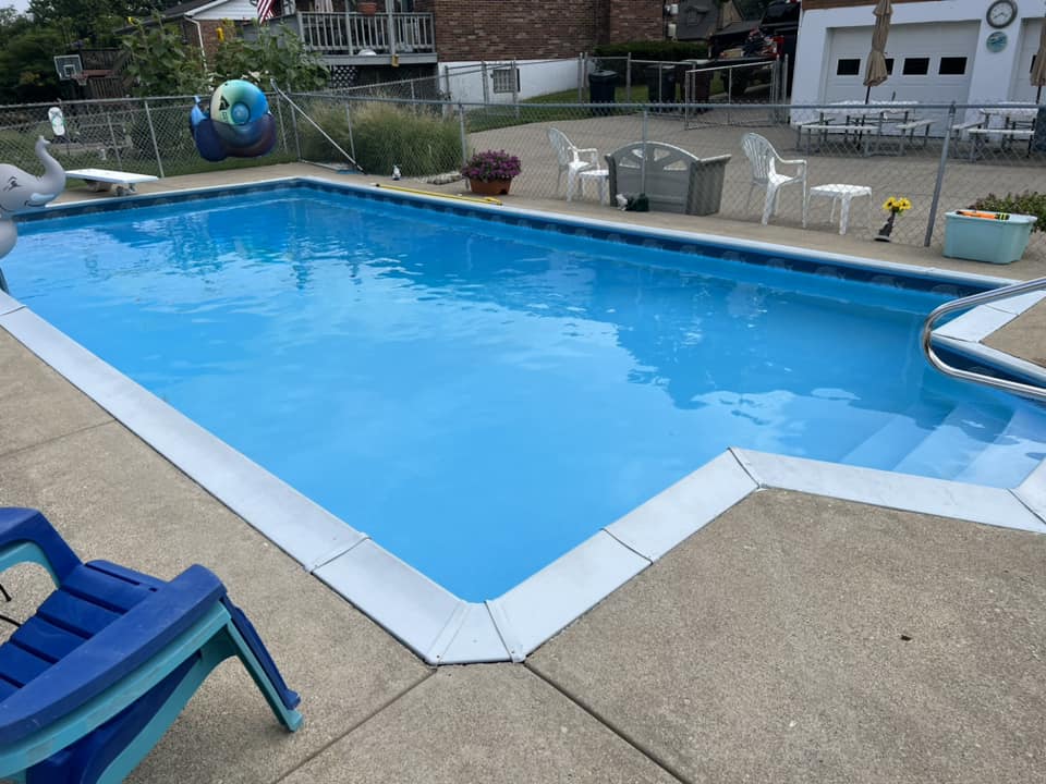 Inground pool installation